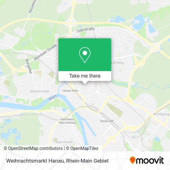 Карта Weihnachtsmarkt Hanau