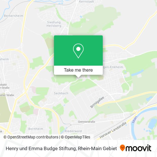 Henry und Emma Budge Stiftung map