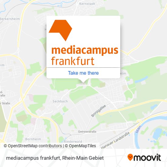 Карта mediacampus frankfurt