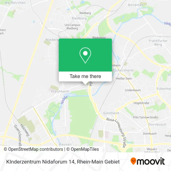Карта KInderzentrum Nidaforum 14
