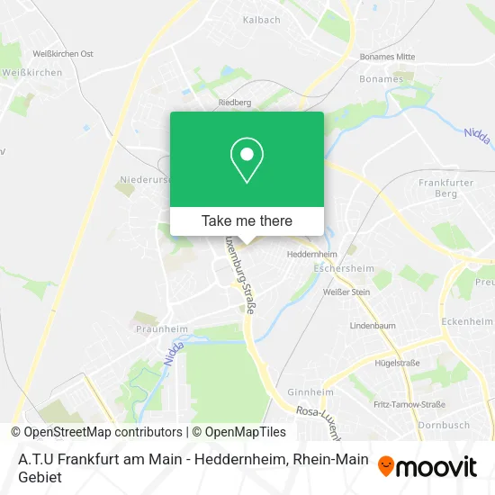 Карта A.T.U Frankfurt am Main - Heddernheim