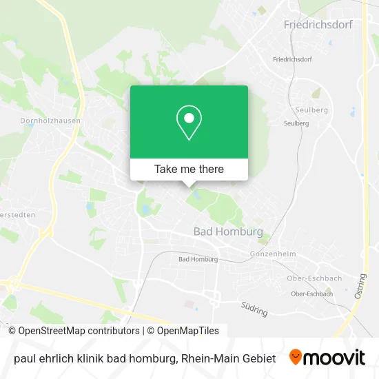 Карта paul ehrlich klinik bad homburg