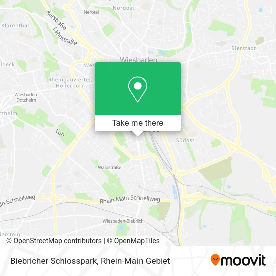 Карта Biebricher Schlosspark