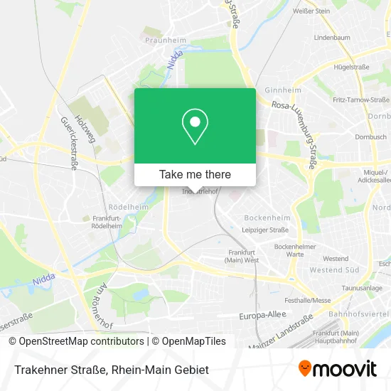 Карта Trakehner Straße