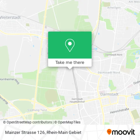 Карта Mainzer Strasse 126