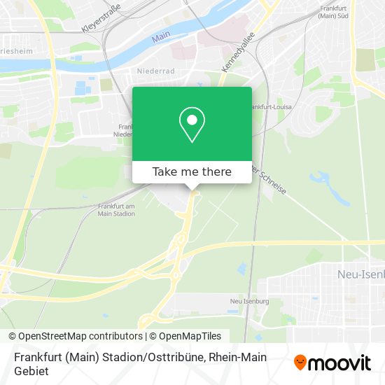 Карта Frankfurt (Main) Stadion / Osttribüne