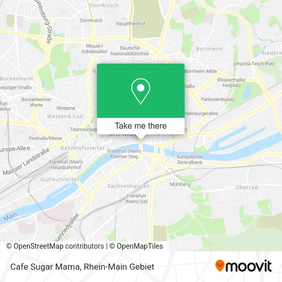 Карта Cafe Sugar Mama