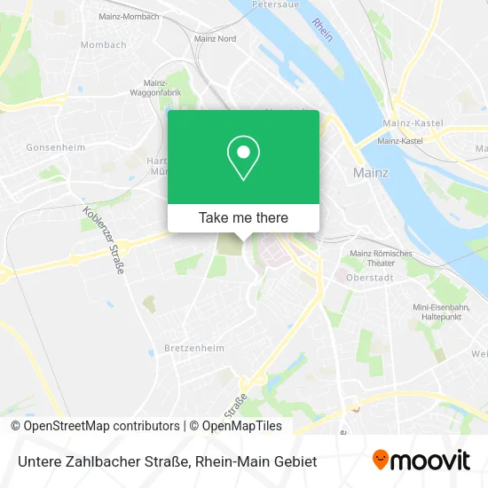 Карта Untere Zahlbacher Straße