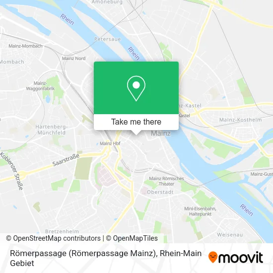 Карта Römerpassage (Römerpassage Mainz)
