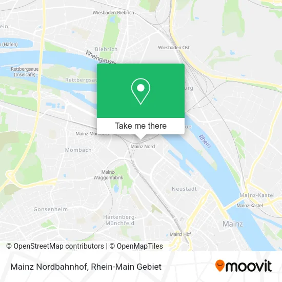 Mainz Nordbahnhof map