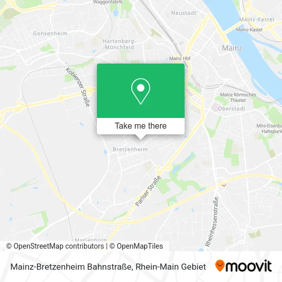 Карта Mainz-Bretzenheim Bahnstraße