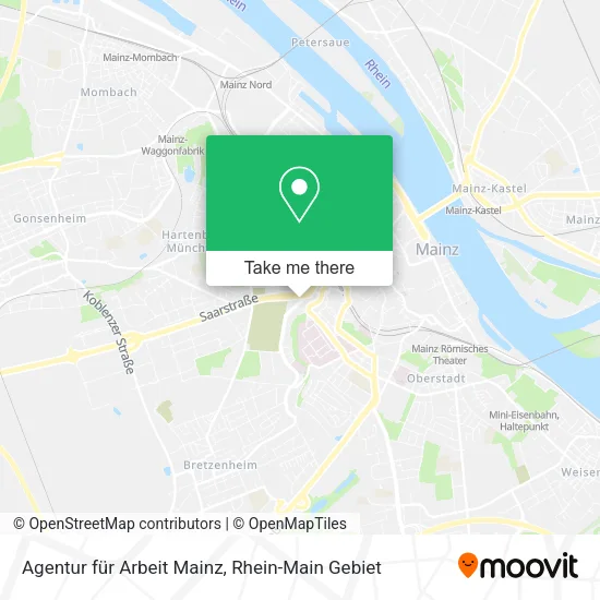 Карта Agentur für Arbeit Mainz