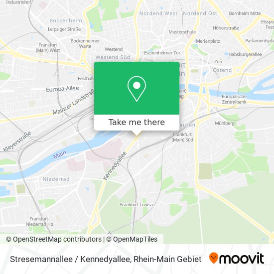 Карта Stresemannallee / Kennedyallee