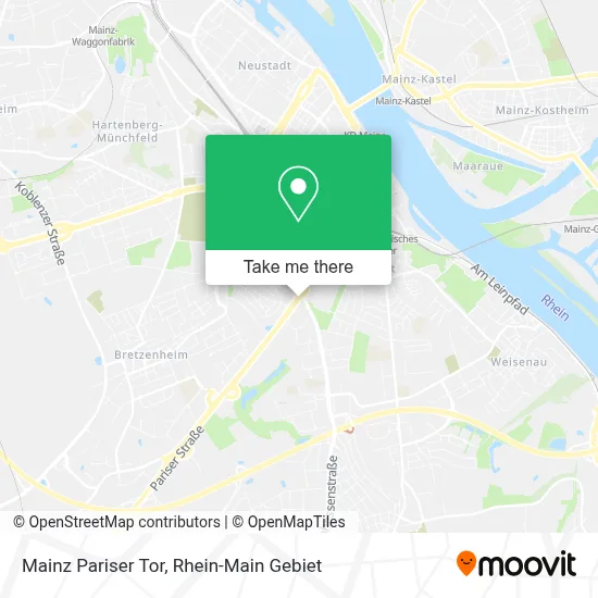 Mainz Pariser Tor map
