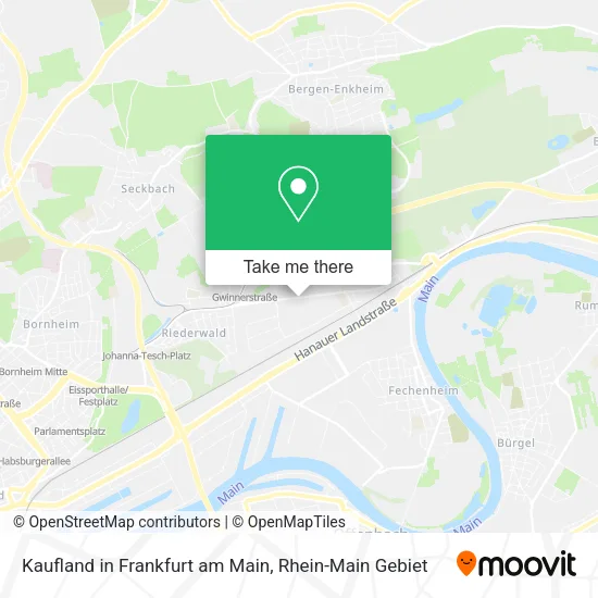 Карта Kaufland in Frankfurt am Main