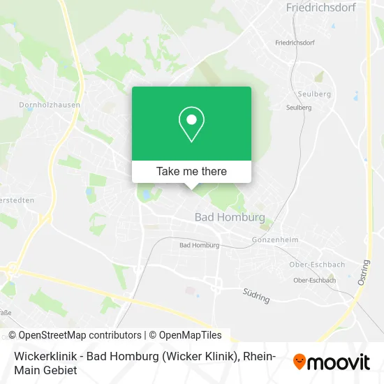 Карта Wickerklinik - Bad Homburg (Wicker Klinik)