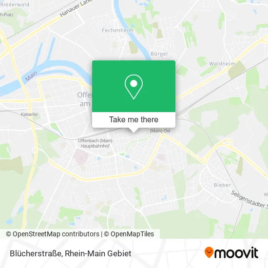 Карта Blücherstraße