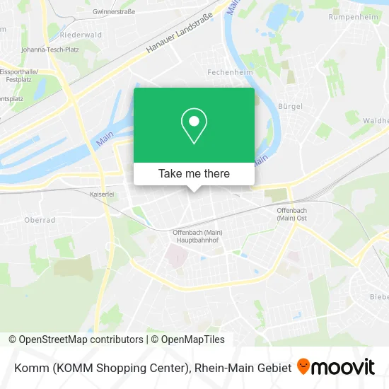 Карта Komm (KOMM Shopping Center)