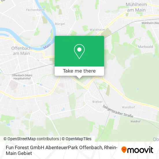 Карта Fun Forest GmbH AbenteuerPark Offenbach