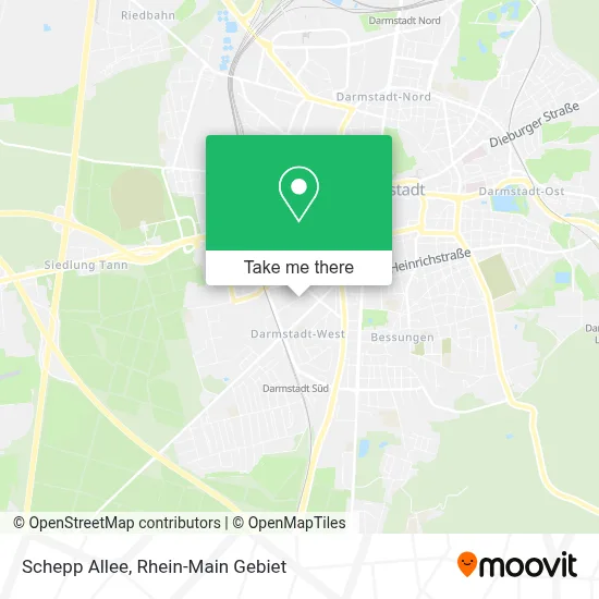 Schepp Allee map