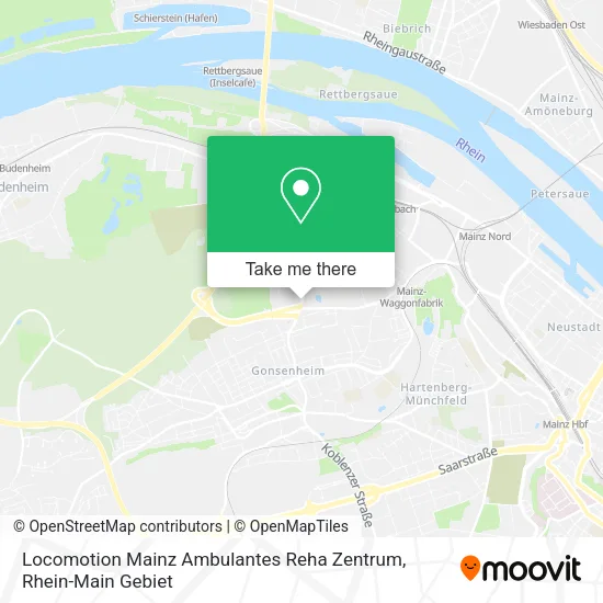 Карта Locomotion Mainz Ambulantes Reha Zentrum