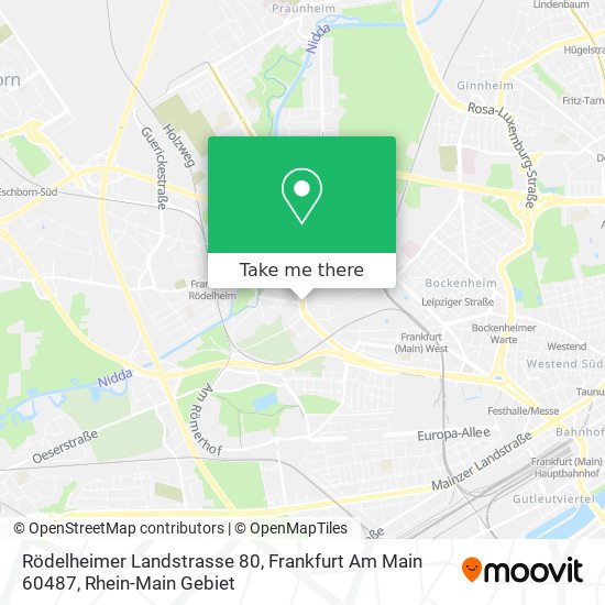 Rödelheimer Landstrasse 80, Frankfurt Am Main 60487 map