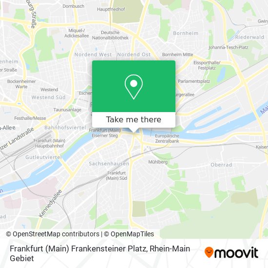 Frankfurt (Main) Frankensteiner Platz map