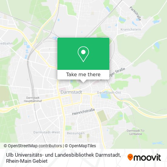 Ulb Universitäts- und Landesbibliothek Darmstadt map