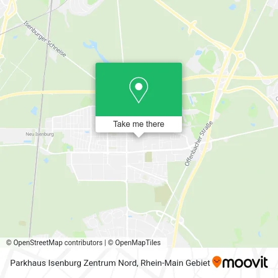 Карта Parkhaus Isenburg Zentrum Nord