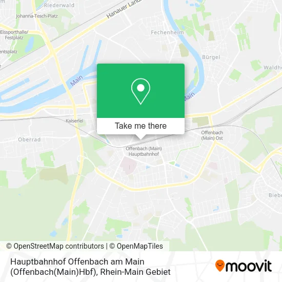 Карта Hauptbahnhof Offenbach am Main (Offenbach(Main)Hbf)