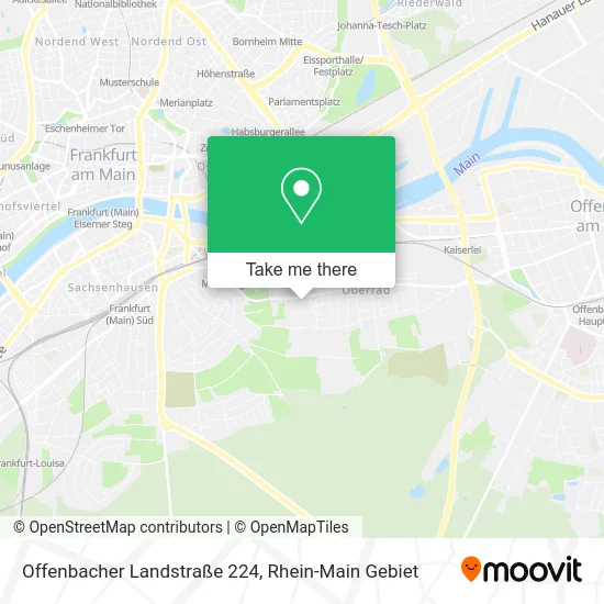 Карта Offenbacher Landstraße 224