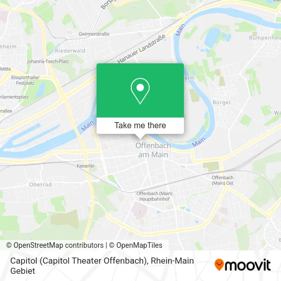 Карта Capitol (Capitol Theater Offenbach)