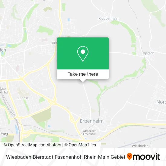 Карта Wiesbaden-Bierstadt Fasanenhof