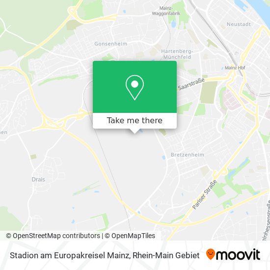 Stadion am Europakreisel Mainz map