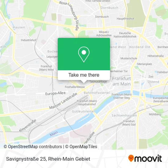 Карта Savignystraße 25