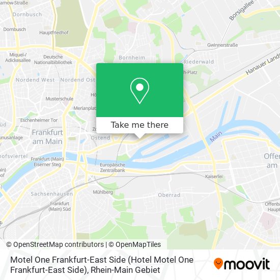 Motel One Frankfurt-East Side map