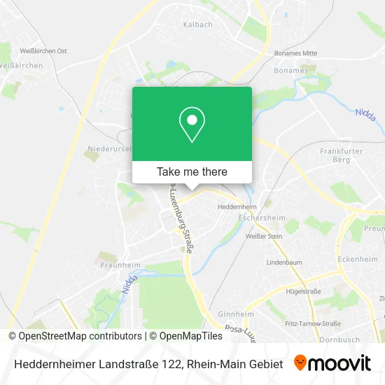 Карта Heddernheimer Landstraße 122
