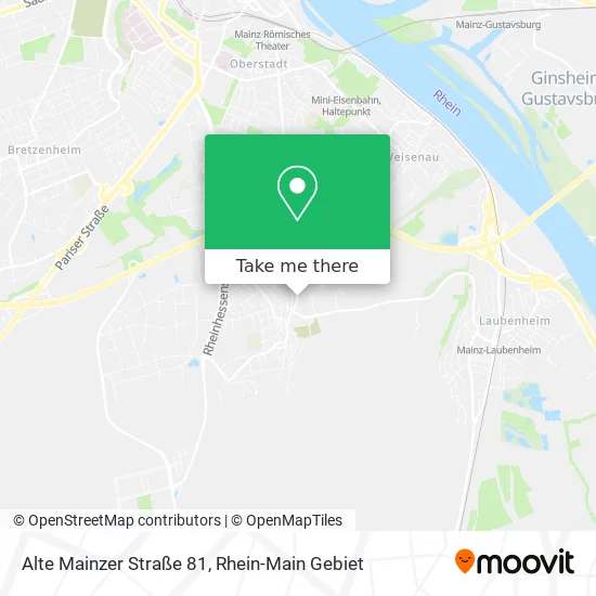 Карта Alte Mainzer Straße 81