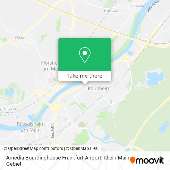 Amedia Boardinghouse Frankfurt-Airport map