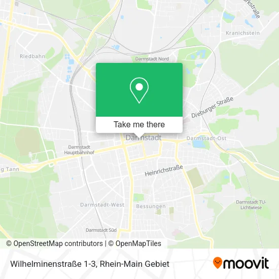 Карта Wilhelminenstraße 1-3