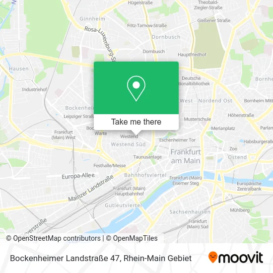Карта Bockenheimer Landstraße 47