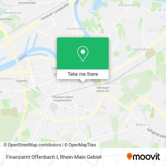 Карта Finanzamt Offenbach I