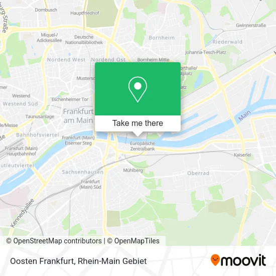 Карта Oosten Frankfurt