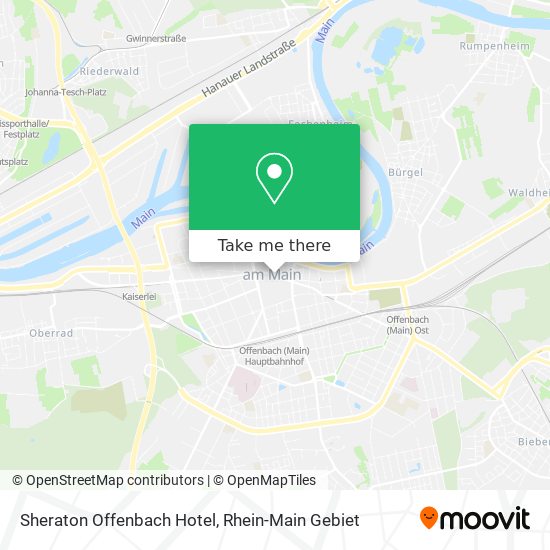 Sheraton Offenbach Hotel map