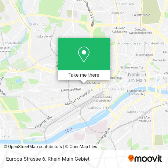 Карта Europa Strasse 6