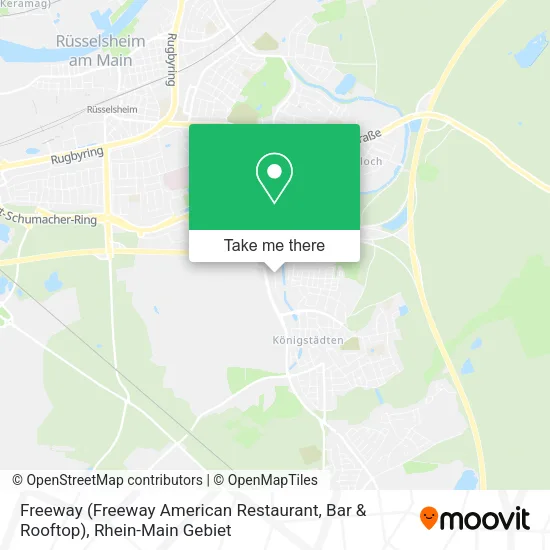 Карта Freeway (Freeway American Restaurant, Bar & Rooftop)