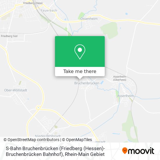 S-Bahn Bruchenbrücken (Friedberg (Hessen)-Bruchenbrücken Bahnhof) map