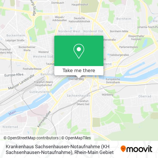 Krankenhaus Sachsenhausen-Notaufnahme (KH Sachsenhausen-Notaufnahme) map