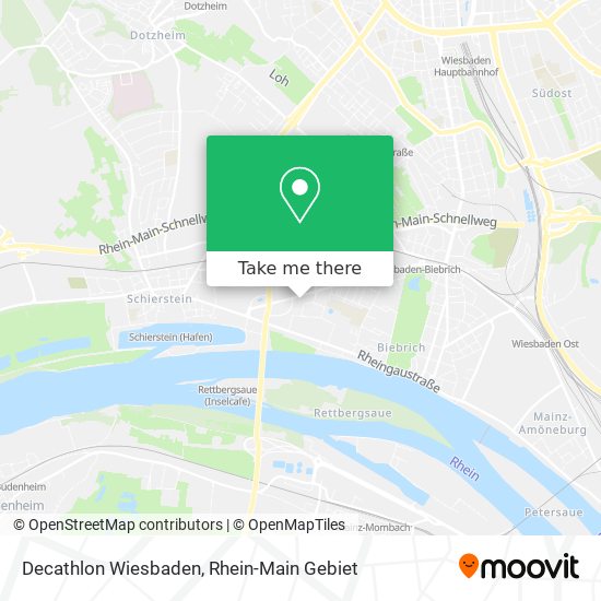 Карта Decathlon Wiesbaden