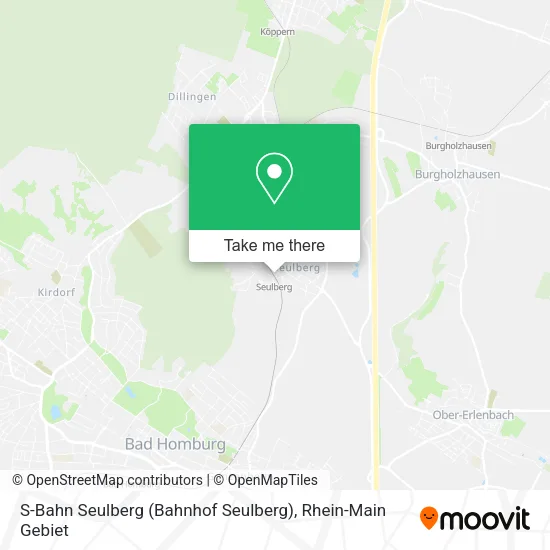 Карта S-Bahn Seulberg (Bahnhof Seulberg)